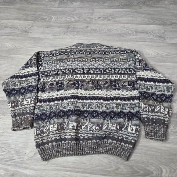 Noba 1950 Knit Sweater‎ Abstract Pattern Made in Italy XL - Picture 6 of 6